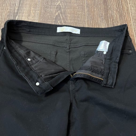 Levi Strauss Signature Straight Leg Black Jeans - Size 14 - Picture 7 of 9